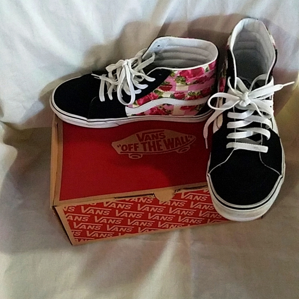 Romantic Floral High Top Vans